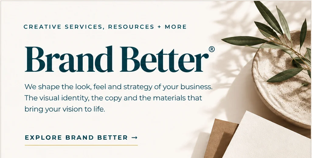 Brand Better creative services card
