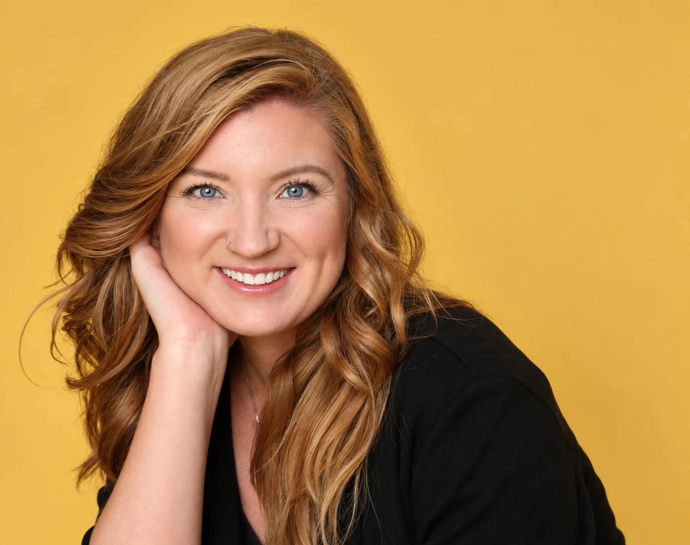 Nicole, Brand Better founder and creative director, in a relaxed portrait